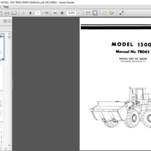 O and K WHEEL LOADER MODEL 1500 TB065 PARTS MANUAL - PDF DOWNLOAD