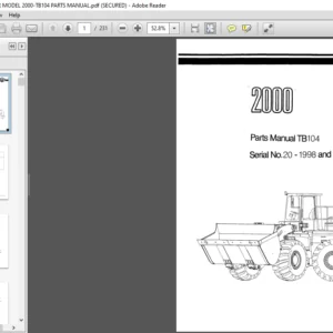 O and K WHEEL LOADER MODEL 2000-TB104 PARTS MANUAL - PDF DOWNLOAD