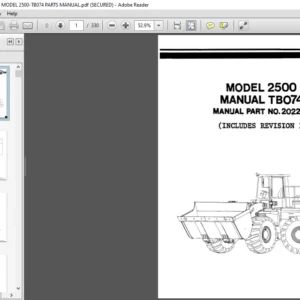 O and K WHEEL LOADER MODEL 2500-TB074 PARTS MANUAL - PDF DOWNLOAD