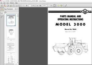 O and K WHEEL LOADER MODEL 3000-TB061 PARTS MANUAL - PDF DOWNLOAD