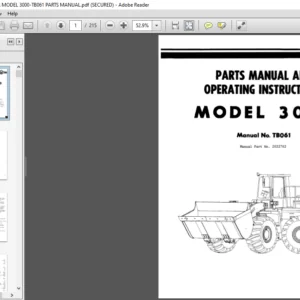 O and K WHEEL LOADER MODEL 3000-TB061 PARTS MANUAL - PDF DOWNLOAD