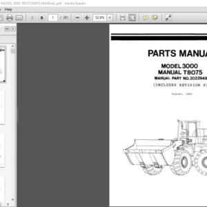 O and K WHEEL LOADER MODEL 3000-TB075 PARTS MANUAL - PDF DOWNLOAD