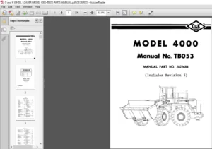 O and K WHEEL LOADER MODEL 4000-TB053 PARTS MANUAL - PDF DOWNLOAD
