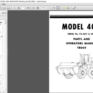 O and K WHEEL LOADER MODEL 4000-TB069 PARTS MANUAL - PDF DOWNLOAD