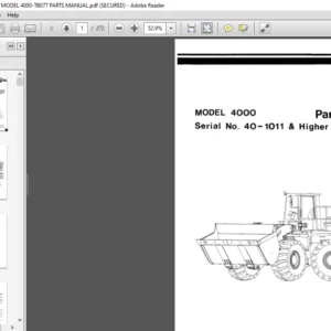 O and K WHEEL LOADER MODEL 4000-TB077 PARTS MANUAL - PDF DOWNLOAD