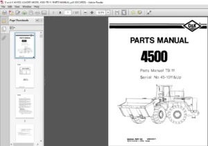 O and K WHEEL LOADER MODEL 4500-TB111 PARTS MANUAL - PDF DOWNLOAD