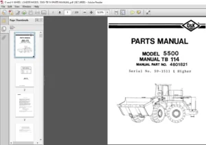 O and K WHEEL LOADER MODEL 5500-TB114 PARTS MANUAL - PDF DOWNLOAD