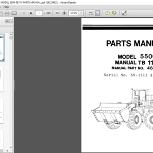 O and K WHEEL LOADER MODEL 5500-TB114 PARTS MANUAL - PDF DOWNLOAD