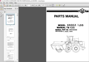 O and K WHEEL LOADER MODEL 5500Z-TB125 PARTS MANUAL - PDF DOWNLOAD