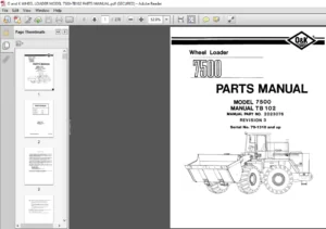O and K WHEEL LOADER MODEL 7500-TB102 PARTS MANUAL - PDF DOWNLOAD