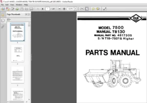 O and K WHEEL LOADER MODEL 7500-TB130 PARTS MANUAL - PDF DOWNLOAD