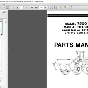 O and K WHEEL LOADER MODEL 7500-TB130 PARTS MANUAL - PDF DOWNLOAD