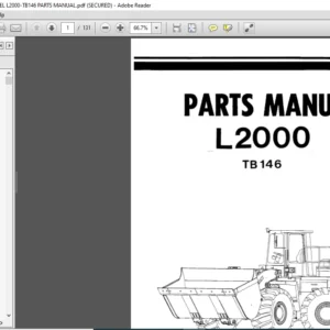 O and K WHEEL LOADER MODEL L2000-TB146 PARTS MANUAL - PDF DOWNLOAD
