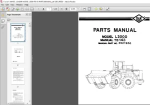O and K WHEEL LOADER MODEL L3000-TB143 PARTS MANUAL - PDF DOWNLOAD