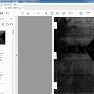 Rex C41A C42A Rollers Parts Manual #412 - PDF DOWNLOAD