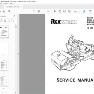 Rex Rollers SP1000 Service Manual #510 - PDF DOWNLOAD