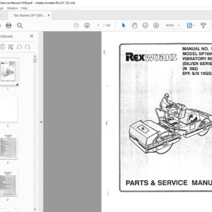 Rex Rollers SP1000 Service Manual #548 - PDF DOWNLOAD