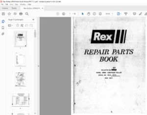 Rex Rollers SP950 Parts Book Manual #477 - PDF DOWNLOAD