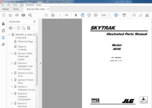 Sky Trak 3606 Telehandler Parts Manual - PDF DOWNLOAD