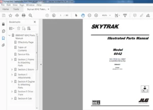 Sky trak 6042 Telehandler Parts Manual - PDF DOWNLOAD