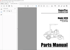 Super Pac 4010 Rollers Parts Manual - PDF DOWNLOAD