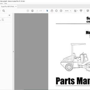 Super Pac 4010 Rollers Parts Manual - PDF DOWNLOAD