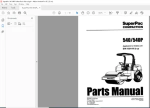 SuperPac 540 540P Rollers Parts Manual - PDF DOWNLOAD