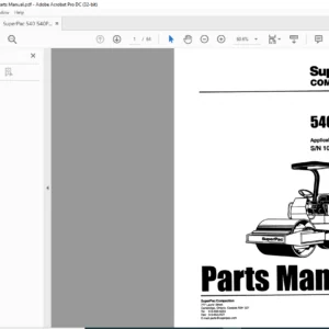 SuperPac 540 540P Rollers Parts Manual - PDF DOWNLOAD