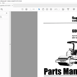 Super Pac 600 600P Rollers Parts Manual - PDF DOWNLOAD