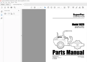 Super Pac 6620 Rollers Parts Manual - PDF DOWNLOAD