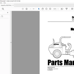 Super Pac 6620 Rollers Parts Manual - PDF DOWNLOAD