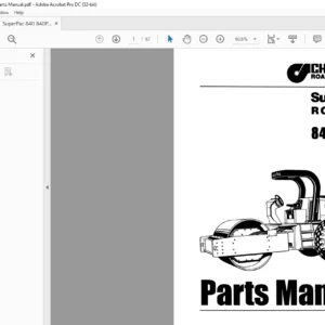 Super Pac 840 840P Rollers Parts Manual - PDF DOWNLOAD
