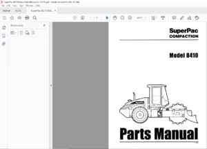 Super Pac 8410 Rollers Parts Manual Sn 101552 - PDF DOWNLOAD