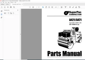 Super Pac A421 A471 Rollers Parts Manual - PDF DOWNLOAD