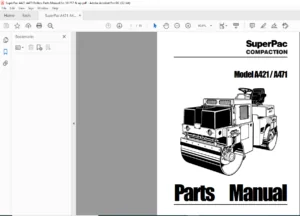 Super Pac A421 A471 Rollers Parts Manual Sn 101757 & up - PDF DOWNLOAD