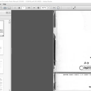 TAKEUCHI TB025 Compact Excavator Parts Manual (1253001 - 1253918) - PDF DOWNLOAD