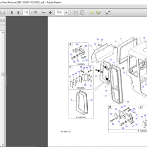TAKEUCHI TB035 Compact Excavator Parts Manual (SN 1355001-1358193)  - PDF DOWNLOAD