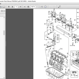TAKEUCHI TB175W Hydraulic Excavator  2-Engine Parts Manual - PDF DOWNLOAD