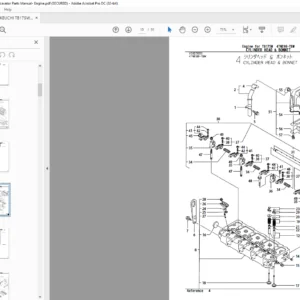 TAKEUCHI TB175W Hydraulic Excavator Parts Manual - PDF DOWNLOAD