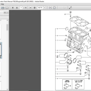 TAKEUCHI TB228 Mini Excavator Parts Manual -PDF DOWNLOAD