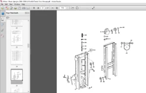 White I  Beam Uprights 2000 -12000 LB Forklift Trucks Parts Manual - PDF DOWNLOAD