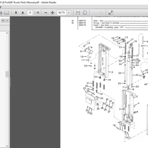 White KnickerBocker 2000-12000 LB Forklift Trucks Parts Manual - PDF DOWNLOAD