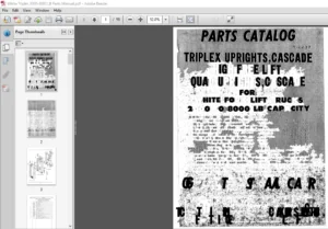 White Triplex 2000-8000 LB Parts Manual - PDF DOWNLOAD