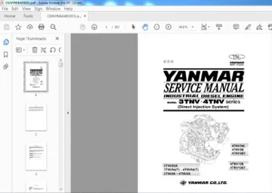 YANMAR 3TNV-4TNV Series Diesel Engine Workshop Manual PDF