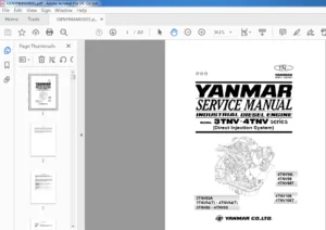 YANMAR 3TNV 4TNV Series Diesel Engine Technical Manual PDF