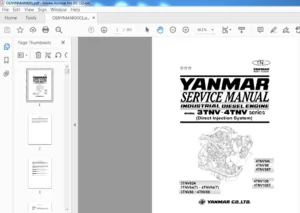 Yanmar 3TNV-4TNV Series Diesel Engine Service Manual - PDF DOWNLOAD