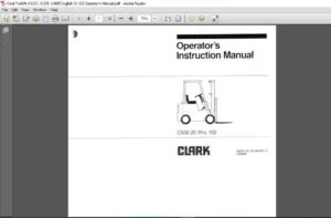 Clark Forklift (Y)235, (Y)355, (Y)685 English OI-328 Operator's Manual