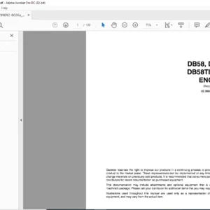 DAEWOO DOOSAN DB58 DB58T& DB58IT EXCAVATOR DISEL ENGINE SHOP MANUAL  - PDF DOWNLOAD