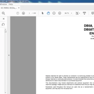 DAEWOO DOOSAN DB58 DB58T DB58TI EXCAVATOR DISEL ENGINE SHOP MANUAL - PDF DOWNLAOD