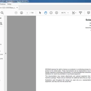 DAEWOO DOOSAN EXCAVATOR Solar 225LC-V Shop Manual 023-00058AE -  PDF DOWNLOAD